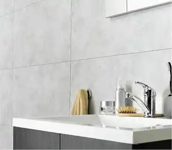 Zelfbouwmarkt Dumawall+ Wandpaneel Pvc 375x650mm - Cloudy White aanbieding