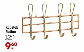 Kwantum Kapstok rattan aanbieding