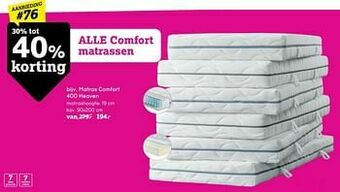 Leen Bakker Matras comfort 400 heaven aanbieding