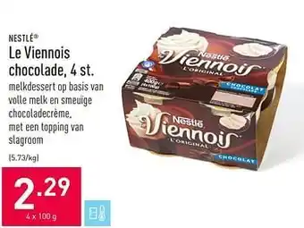 ALDI Le viennois chocolade 4 x 100 g aanbieding