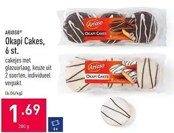 ALDI Okapi cakes 280 g aanbieding