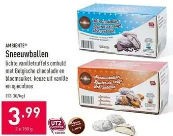 ALDI Sneeuwballen 2 x 150 g aanbieding