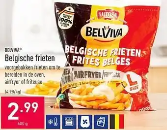 ALDI Belgische frieten 600g aanbieding