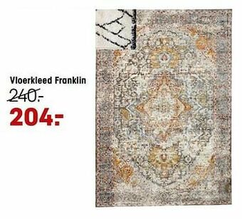 Kwantum Vloerkleed franklin aanbieding
