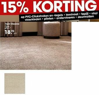 Kwantum Tapijt cheyenne aanbieding