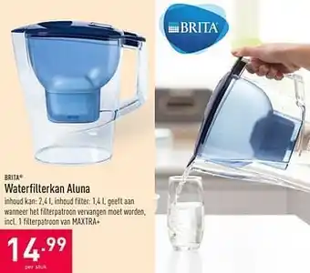 ALDI Brita waterfilterkan aluna 2,4 l aanbieding