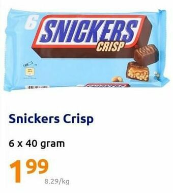 Action Snickers crisp aanbieding