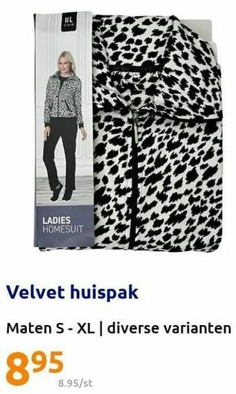 Action Velvet huispak aanbieding