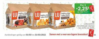 Intermarché Lu Luikse Wafels aanbieding