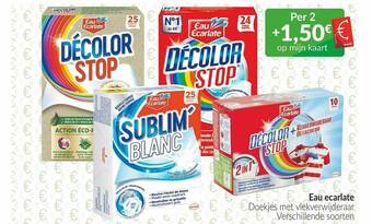 Intermarché Eau Ecarlate Doekjes Met Vlekverwijderaar aanbieding