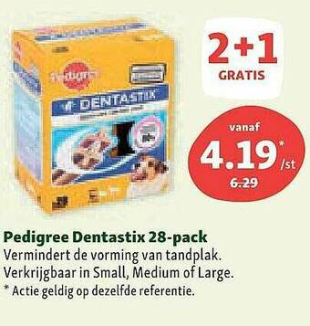 Maxi Zoo Pedigree Dentastix aanbieding