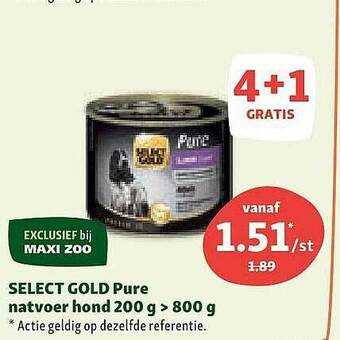 Maxi Zoo Select Gold Pure Natvoer Hond aanbieding