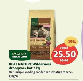 Maxi Zoo Real Nature Wilderness Droogvoer Kat aanbieding