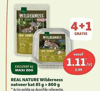 Maxi Zoo Real Nature Wilderness Natvoer Kat aanbieding