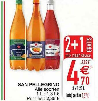 Cora San Pellegrino aanbieding