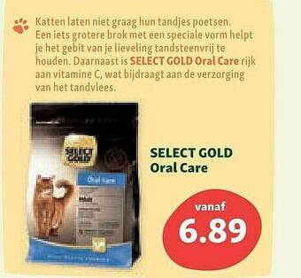 Maxi Zoo Select Gold Oral Care aanbieding