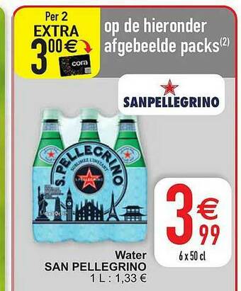 Cora Water San Pellegrino aanbieding