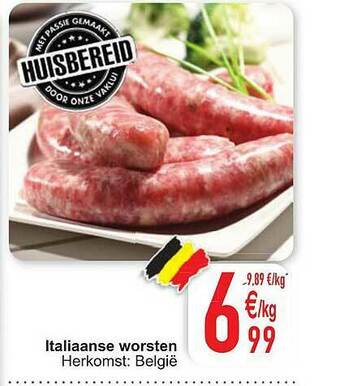 Cora Italiaanse Worsten aanbieding