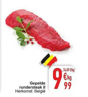Cora Gepelde Rundersteak II aanbieding