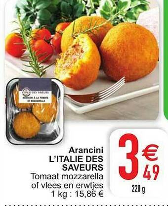 Cora Arancini L Italie Des Saveurs aanbieding