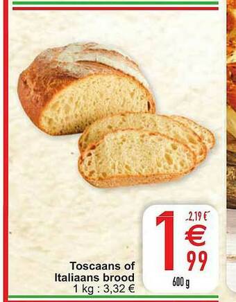 Cora Toscaans Of Italiaans Brood aanbieding