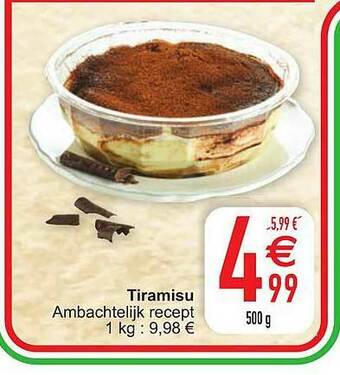 Cora Tiramisu aanbieding