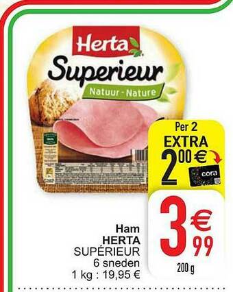 Cora Ham Herta aanbieding