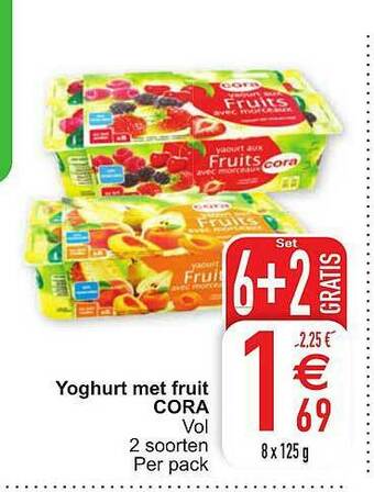 Cora Yoghurt Met Fruit aanbieding