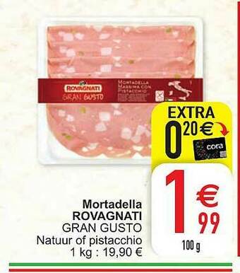 Cora Mortadella Rovagnati Gran Gusto aanbieding