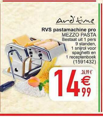 Cora Rvs Pastamachine Pro aanbieding