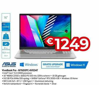 Exellent Asus Vivobook Pro aanbieding