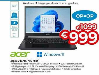 Exellent Acer Aspire 7 aanbieding