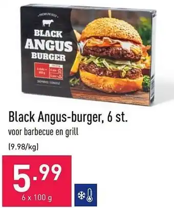 ALDI Black angus-burger aanbieding