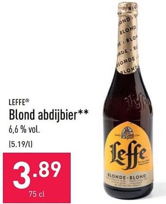 ALDI Blond abdijbier aanbieding
