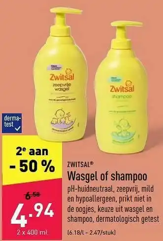 ALDI Wasgel of shampoo aanbieding