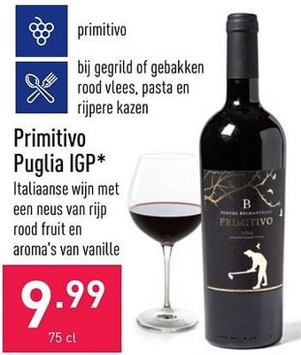 ALDI Primitivo puglia igp aanbieding