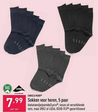 ALDI Sokken voor heren aanbieding