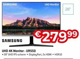 Exellent Samsung UHD 4K Monitor - UR550 aanbieding