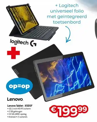 Exellent Lenovo Tablet - X505F aanbieding