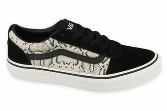 Berca Shoes Vans Veterschoen Meisjes/dames Maat 34/38 My Ward Metallic Snake - Zwart aanbieding