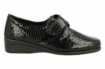 Berca Shoes Hush Puppies Velcroschoen Dames Milen Black - Zwart aanbieding