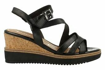 Berca Shoes Tamaris Sandaal Dames - Zwart aanbieding