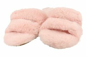 Mode-Mania Slipper Dames Fluffy - Roze