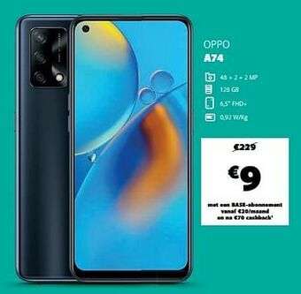 Base Oppo a74 aanbieding