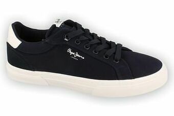 Berca Shoes Pepe Jeans Veterschoen Heren Kenton Classic Twill - Blauw aanbieding