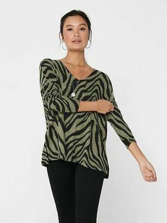 Berca Shoes Only Trui Pullover Onlmayea Soft Zebra - Grijs aanbieding