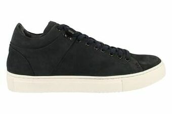 Berca Shoes Cafe Moda Sneaker Laag Heren Volledig Leder - Blauw aanbieding