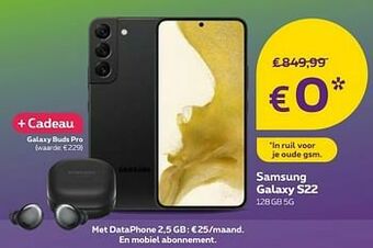 Proximus Samsung galaxy s22 128gb 5g aanbieding
