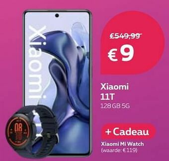 Proximus Xiaomi 11t 128gb 5g aanbieding