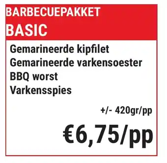 Barbecuepakket Basic